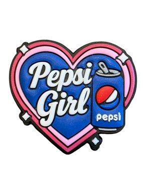 Pepsi Girl Heart Croc Charm